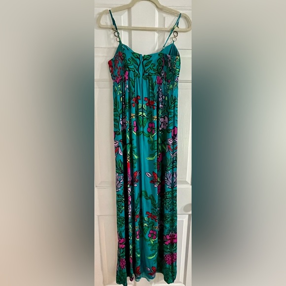 EUC LILLY PULITZER SIZE 4 JOANNA MAXI DRESS *SHAKE YOUR TAIL FEATHERS* HTF - Picture 4 of 7